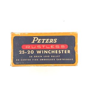 Peters, Rustless, .25-20 WCF, 86 Grain Lead Bullet, 1 Piece Box