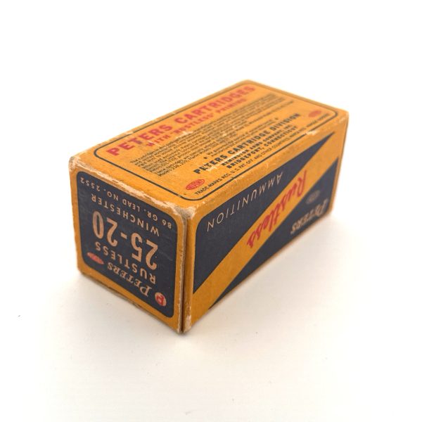 Peters, Rustless, .25-20 WCF, 86 Grain Lead Bullet, 1 Piece Box