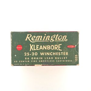 Remington, Kleanbore, .25-20, 86 Grain Lead Bullet, 1 Piece box