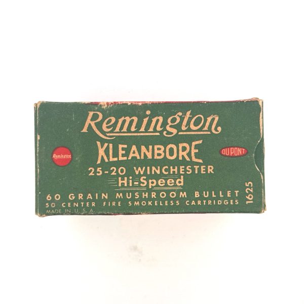Remington, Kleanbore, HI-Speed, .25-20, 60 Grain Mushroom Bullet, 1 Piece box