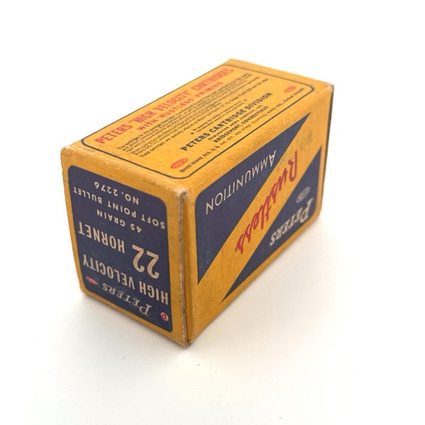 Peters, High Velocity, .22 Hornet, 45 Grain Soft Point, 1 Piece Box
