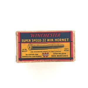 shot_20260709161119 Winchester, Super Speed, .22 Hornet, 45 Grain Soft Point, 1 Piece Box
