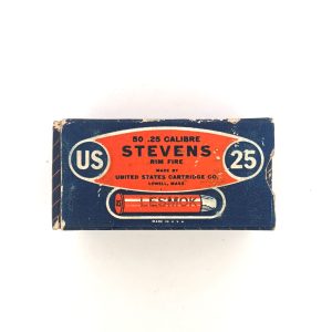 U.S. Cartridge, .25 Stevens Rim Fire, 1 Piece Box