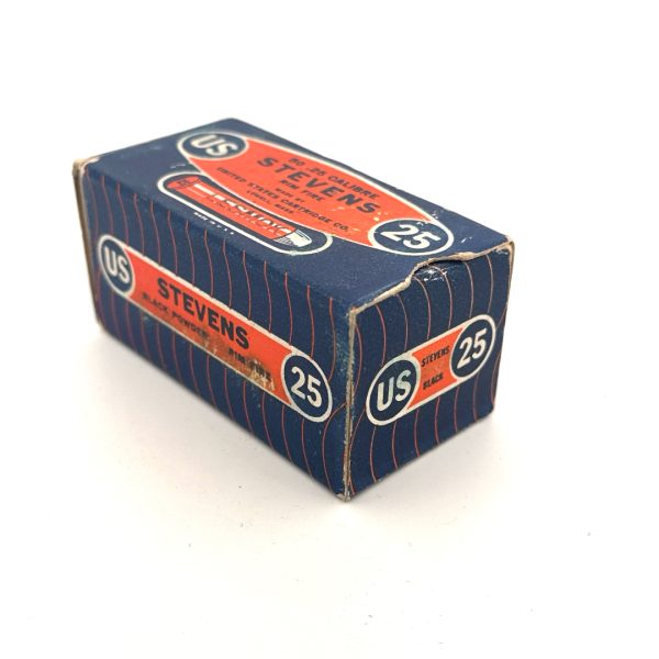 U.S. Cartridge, .25 Stevens Rim Fire, 1 Piece Box