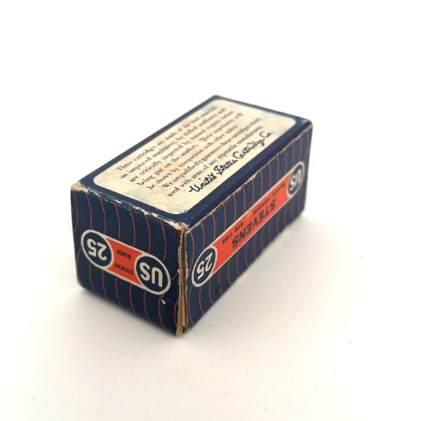 U.S. Cartridge, .25 Stevens Rim Fire, 1 Piece Box
