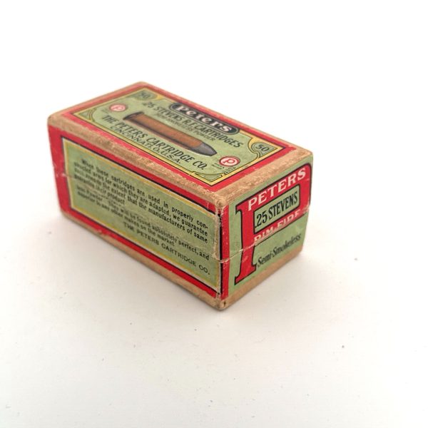 Peters, Semi-Smokeless, .25 Stevens Rim Fire, 2 Piece Box