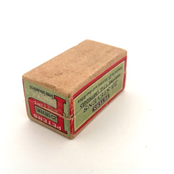 Peters, Semi-Smokeless, .25 Stevens Rim Fire, 2 Piece Box