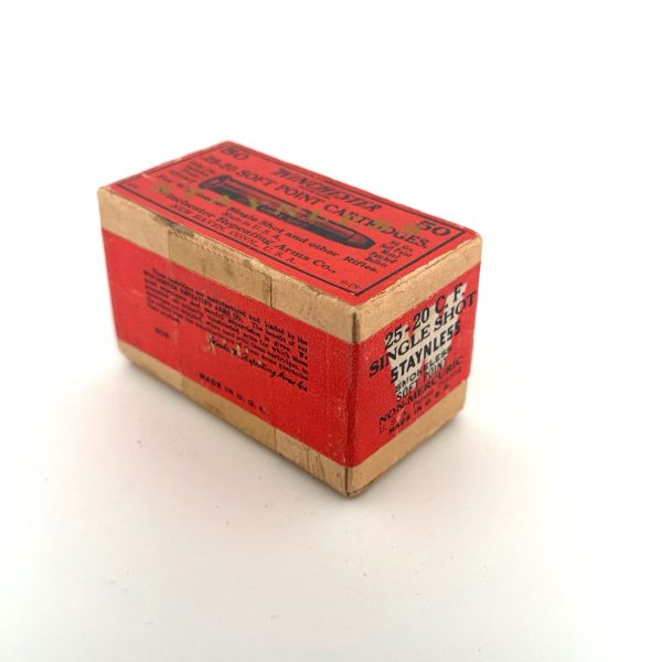 Winchester, .25-20 Single Shot, 86 Grain Soft Point, 2 Piece Box
