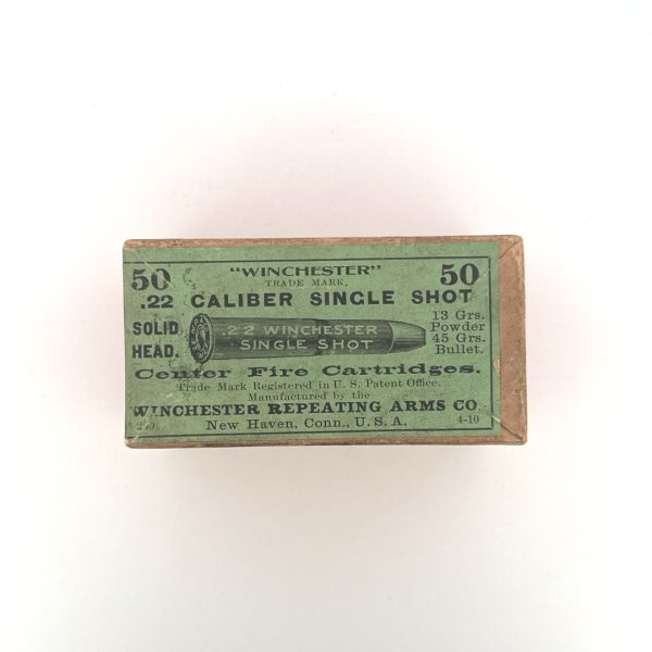 Winchester, .22 Single Shot Center Fire, 45 Grain Bullet, 2 Piece Box (Sealed)