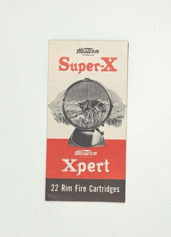 Western, SuperX .22, Pamphlet with Predator in crosshairs of scope
