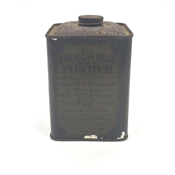 American Wood Powder Tin, 1 lbs (Empty)