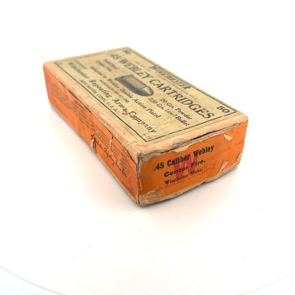 Winchester, .45 Webley, 230 Grain Bullet, 2 Piece Box (Sealed)