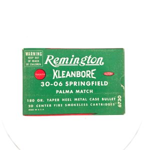 Remington, Kleanbore, Palma Match, .30-06 Springfield, 180 Grain, 1 Piece Box