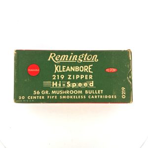 Remington, Hi-Speed, .219 Zipper, 56 Grain Mushroom Bullet, 1 Piece Box