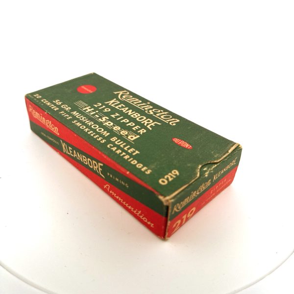 Remington, Hi-Speed, .219 Zipper, 56 Grain Mushroom Bullet, 1 Piece Box