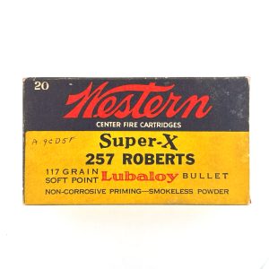 Western, SuperX Lubaloy, .257 Roberts, 117 Grain, 1 Piece Box
