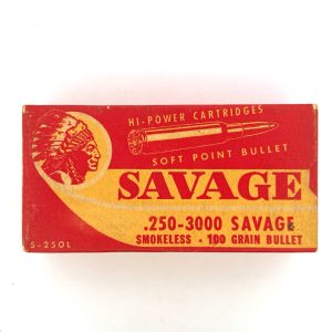 Savage, Hi-Power, .250-3000 SAV, 100 Grain Soft Point Bullet, 1 Piece Box