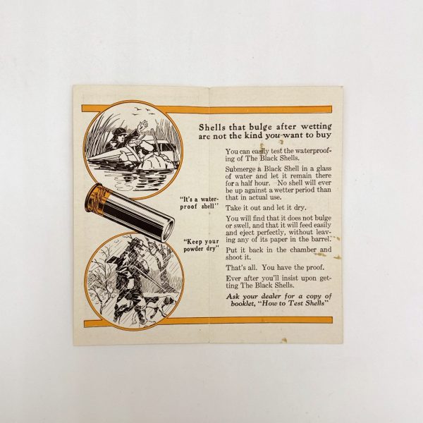 U.S. Cartridge Company, Black Shells "Soak'em", Pamphlet