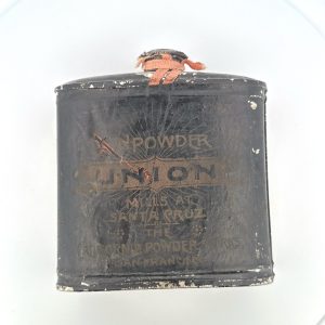 California Powder Works, 1/2 lbs Powder Tin, (Empty)