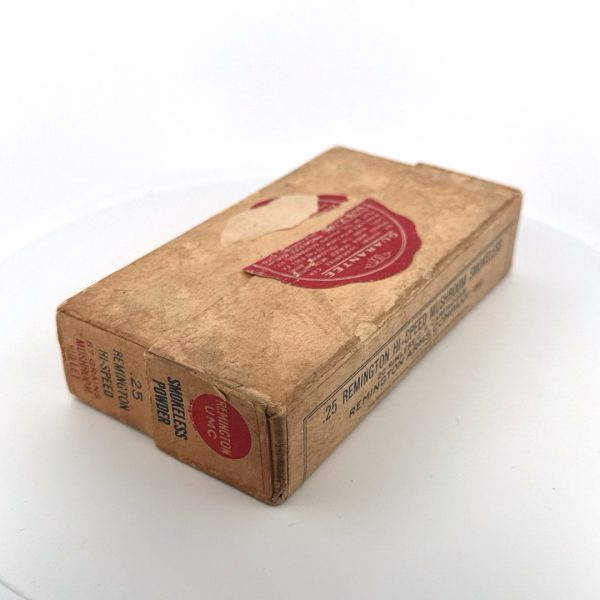 Remington, Hi-Speed, .25 Remington, 87 Grain Mushroom Bullet, 2 Piece Box