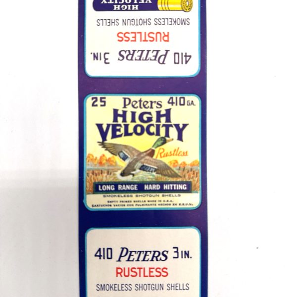 Peters, High Velocity, .410, New Old Stock Label