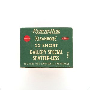 Remington, Kleanbore, .22 Short, Gallery Special Spatter-Less, 1 Piece Box