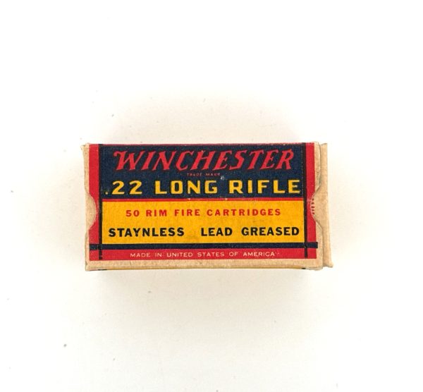 Winchester, Staynless, .22 Long Rifle, 1 Piece Box