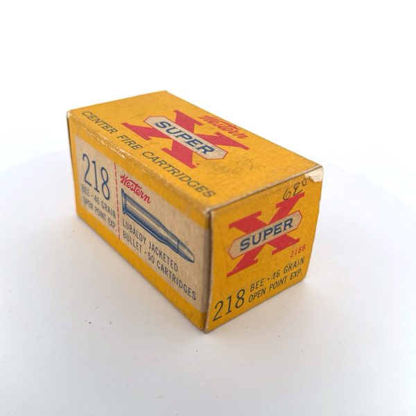 Western, Super-X, .218 Bee, 46 Grain Open Point Exp., 1 Piece Box