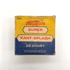 Western, Kant-Spalsh, .22 Short, 1 Piece Box (Empty)