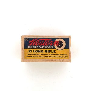 Western, "Bullseye", .22 Long Rifle, 1 Piece Box