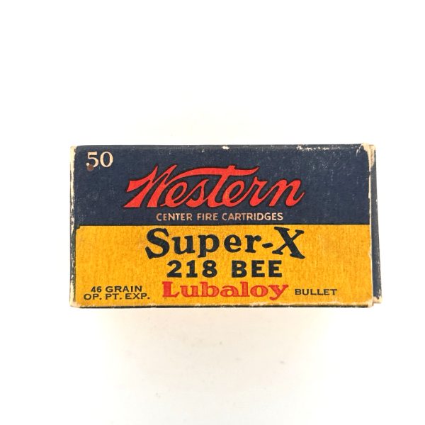 Wester, SuperX, .218 Bee, 46 Grain Open Point Exp., 1 Piece Box