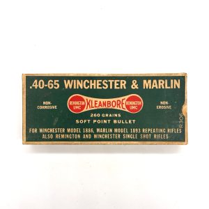 Remington, Kleanbore, .40-65 Win, 1 Piece Box (Partial)