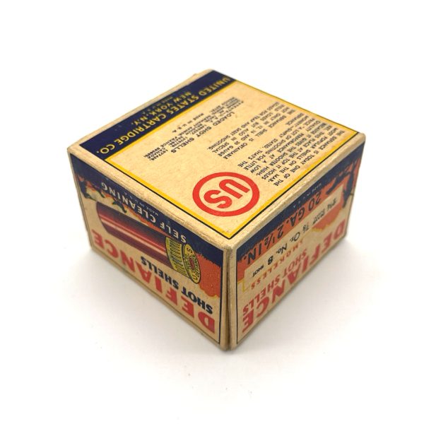 shot_20260716213838 U.S. Cartridge Company, Defiance, 20 Gauge, #8 Shot, 1 Piece Box