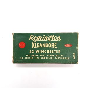 Remington, Kleanbore, .33 Winchester, 200 Grain Soft Point, 1 Piece Box