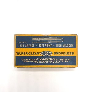 Dominion, Super Clean, .303 Savage, 190 Grain Soft Point, 1 Piece Box
