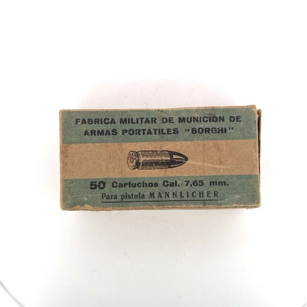 Argentina Military, 7.65 Mannlicher, 2 Piece Box