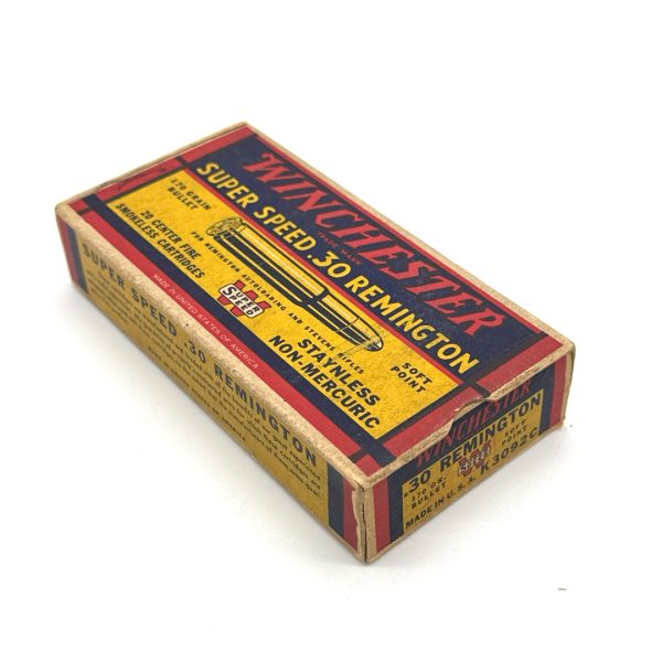 Winchester, Super Speed, .30 Remington CF, 170 Grain, 1 Piece Box