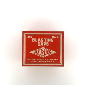 shot_20260720152150 Austin Powder Company, Blasting Cap Tin (Empty)