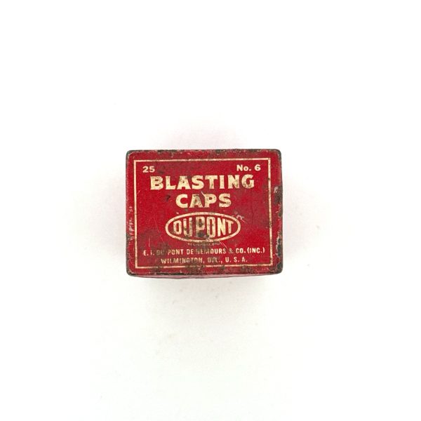 Dupont, Blasting Cap Tin, Small 25 Ct, (Empty)