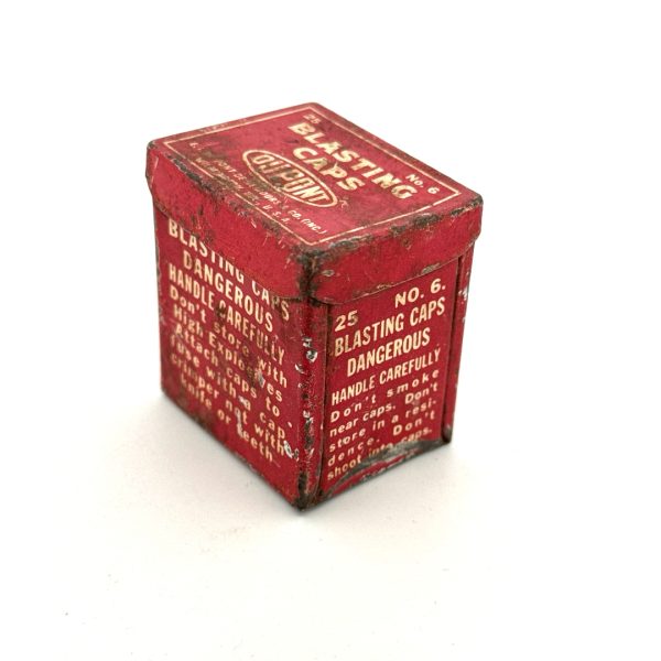 Dupont, Blasting Cap Tin, Small 25 Ct, (Empty)