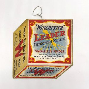 Winchester, Hanging die cut of Winchester Leader Shell Box