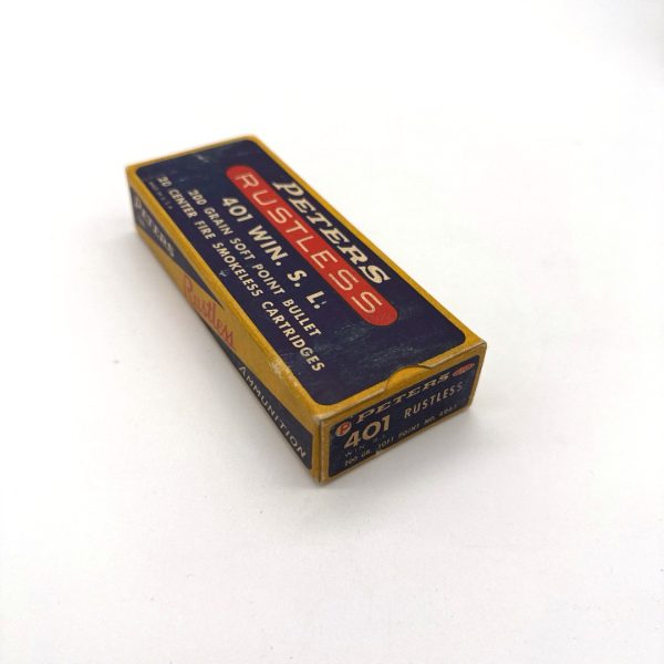 Peters, Rustless, .401 Win Self loader, 1 Piece Box