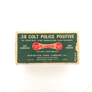 Remington, Kleanbore, .38 Colt Police Positive, 1 Piece Box