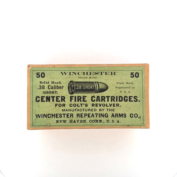 Winchester, .38 Short Colt CF, 2 Piece box