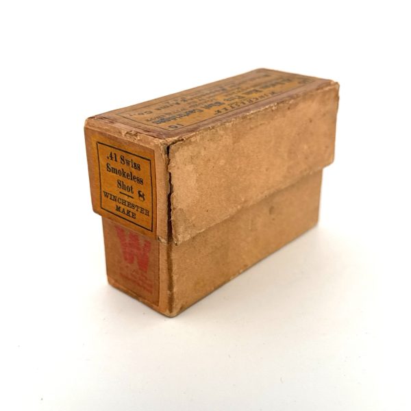 Winchester, Smokeless, .41 Swiss Rim Fire, Shot Cartridges, 2 Piece Box