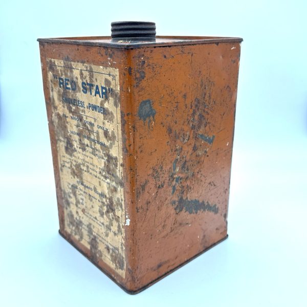 New Explosives Company, Red Star, Powder Tin, Smokeless, British (Empty)