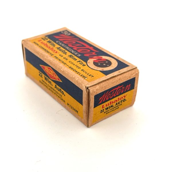 Western, Lubaloy, .22 Win Auto, Rim Fire, 1 Piece Box