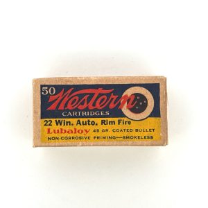 Western, Lubaloy, .22 Win Auto Rim Fire, 1 Piece Box