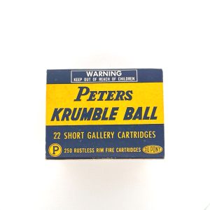 Peters, Krumble Ball, .22 Short, 1 Piece Box