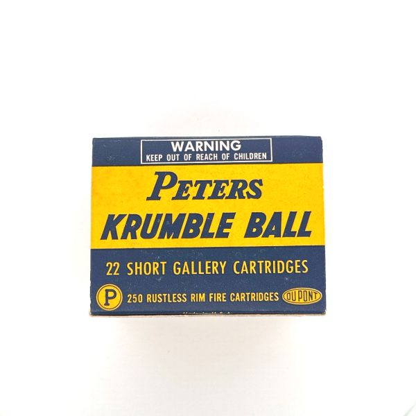 shot_20260811092128 Peters, Krumble Ball, .22 Short, 1 Piece Box